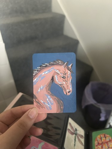 Aceo original art card acrylic - aceo,