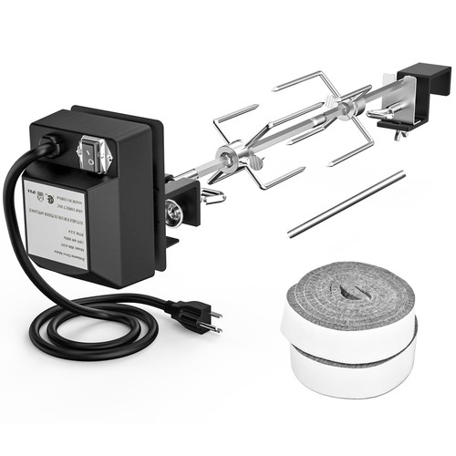 Stainless steel rotisserie kit - steel,