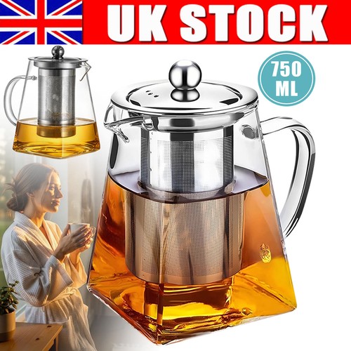 Glass loose tea pot square - pot,,