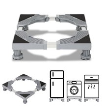 Adjustable Furniture Dolly Washing Machine Stand Refrigerator Base Moving Cart 