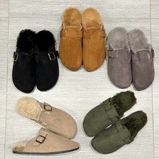 Ladies Faux Fur Lined Suedette