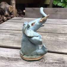 Old Vintage Dovecote Studio Pottery Model Figurine Of An Elephant