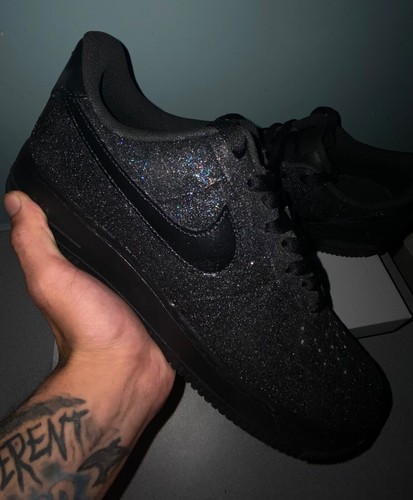 Black glitter nike - af1, custom