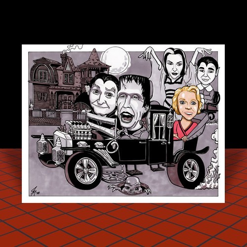 The munsters artist signed - munsters,