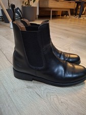 Toggi Ottawa Leather Pull-On Jodhpur Boots. Black. Size 6