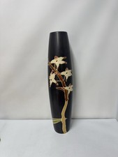 Black Oriental Ceramic Vase