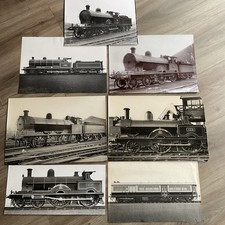 7 large old photographs of LNWR locos  659, 285, 773, 1818, 1902, 2031 etc