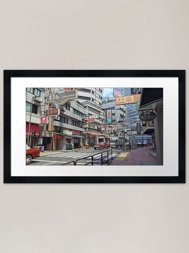 Hongkong street framed art - hongkong,