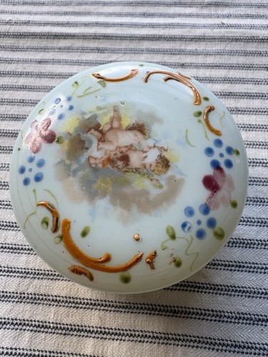 Antique hand painted frosted - antique,