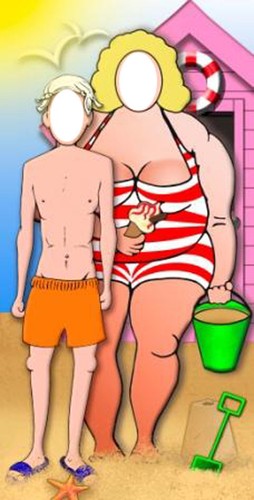 Seaside beach couple - seaside,