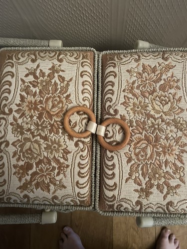 Vintage double sewing basket - sewing,