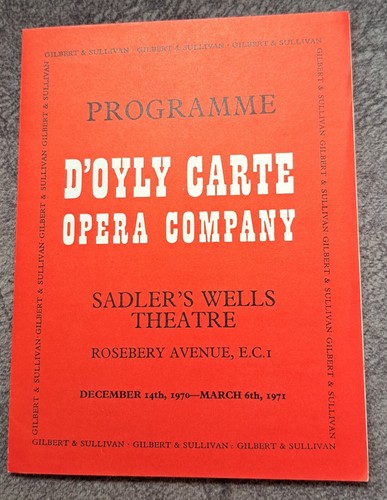 1970 oyly carte flyer - carte,