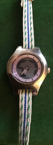 Vintage ladies fossil big tic - vintage,