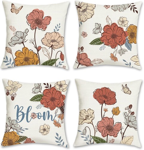 Bonhause boho floral cushion - bonhause,