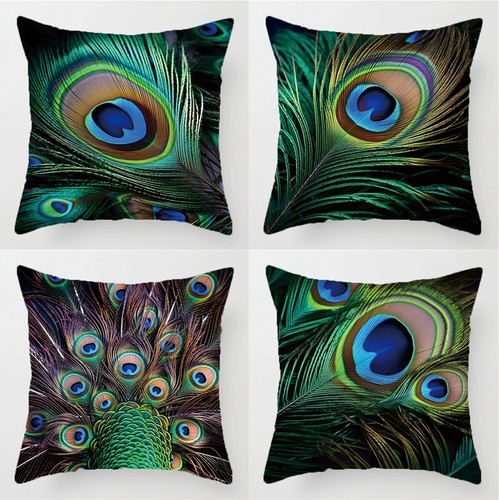 4pcs elegant peacock - 4pcs, feather