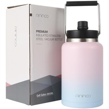 Water Bottle, Stainless Steel  3.6 L Gym Water Bottles BIG , BPA Free