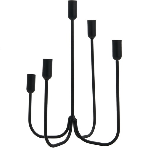 Matt candelabra black taper - candelabra,