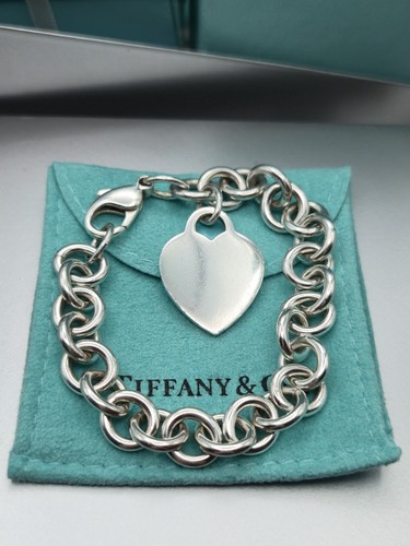 Tiffany heart tag chain - &,