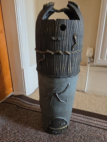 Decorative vase grey - decorative,