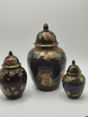 Vintage set cloisonne - of, 3