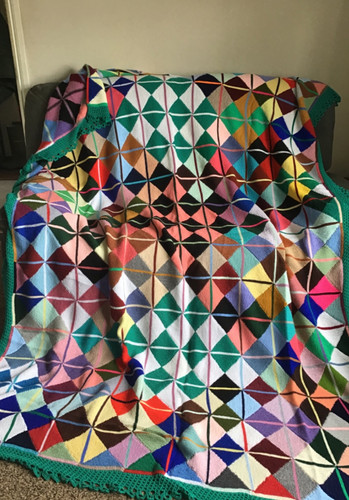 Vtg large knitted wool - vtg,