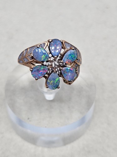 9kt rose gold blue - 9kt, lagoon
