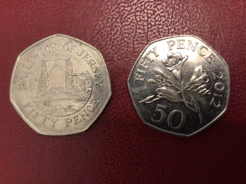 50p coins royal shield - coins,, of