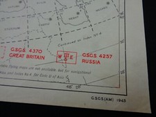 WW2 (1945) British MAP INDEX