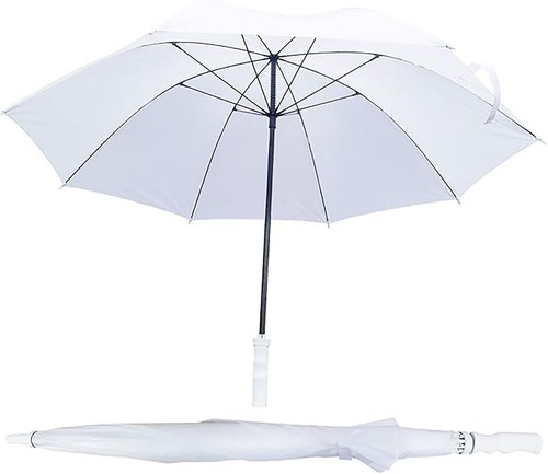 Large white umbrella plastic - white,
