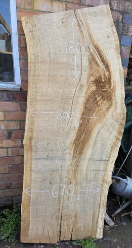 Large live edge english - english, oak