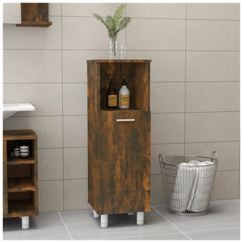 Bathroom cabinet smoked oak - bathroom,