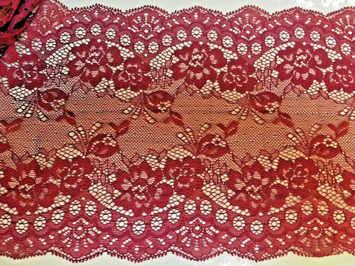 Tulle flat burgundy - burgundy, trim