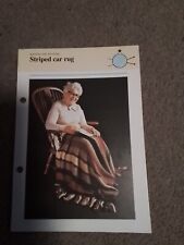 Knitting Pattern Striped car rug used