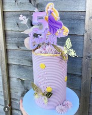 Tangled Princess inspired personalised cake topper 3D