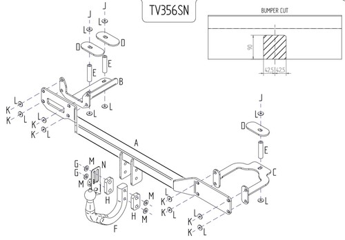 Towtrust swan neck automotive - swan,