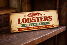 Vintage style Lobster sign