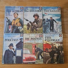 6 Vintage Ladybird ‘People At Work’ Books Series 606B Airman Soldier Sailor S