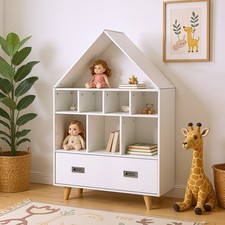 Kids Wooden Bookshelf Toys