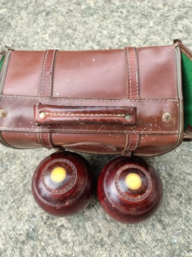 Lignum vitae lawn bowls pair - lignum,