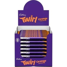 Cadbury Twirl Orange Chocolate Bar, 43 g X 48 Perfect For Gifting