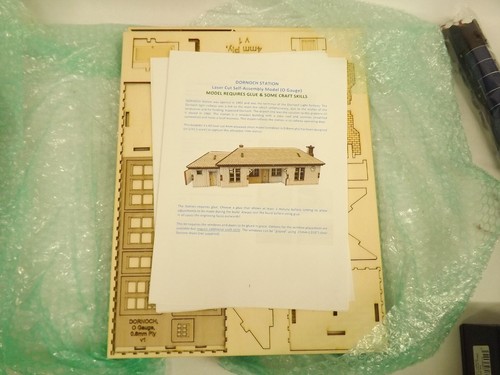 Dornoch station laser cut wood - cut,