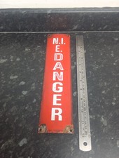 VINTAGE ENAMEL RED N. I. E