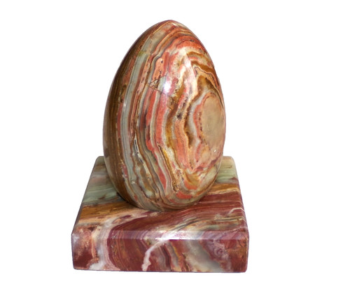 Large onyx stone egg - large,