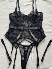 Black Lace Lingerie Cami With
