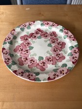 Emma Bridgewater Large Pink Pansies Serving Cake Plate￼