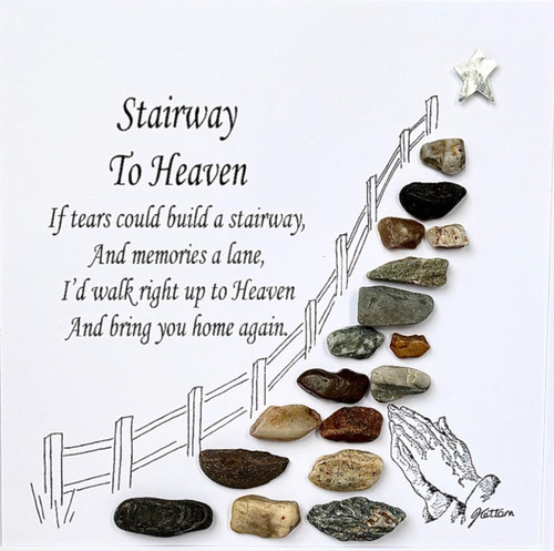 Sympathy memorial pebble art - memorial,