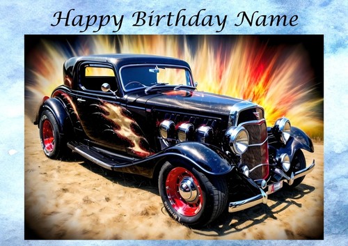 Personalised birthday card - personalised,