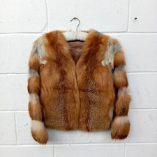 Vintage Real Red Fox Fur Coat
