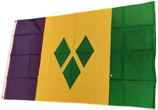 St Vincent & Grenadines 5ft x 3ft Flag 75d with eyelets suitable for Flagpoles
