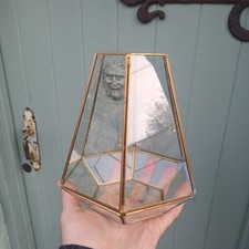 Brass Terrarium / open top / 19cm x 15cm